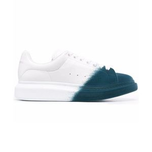 Alexander McQueen white & green felted sneakers | 42